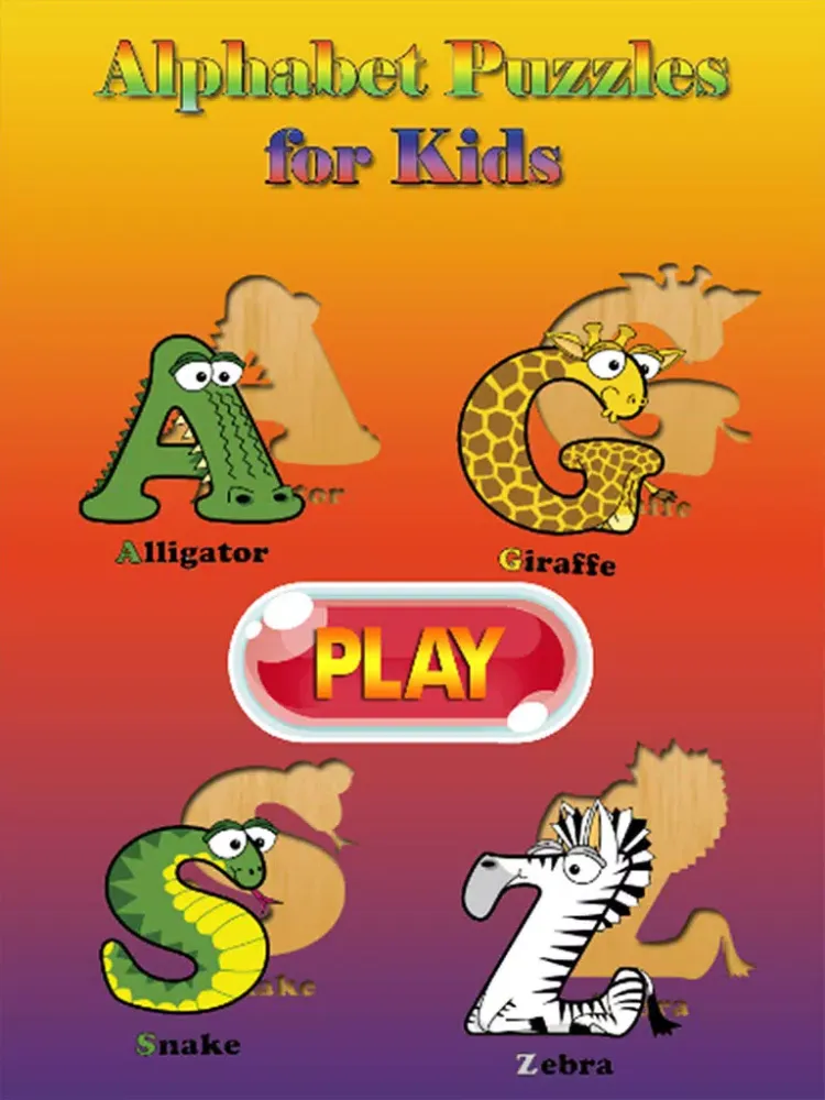 Tangkapan layar Animal Puzzle Game for Toddler - English Alphabet Kids Learning iPad 