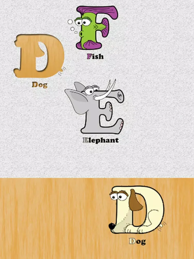 Tangkapan layar Animal Puzzle Game for Toddler - English Alphabet Kids Learning iPad 