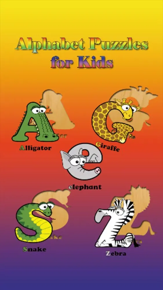 Tangkapan layar Animal Puzzle Game for Toddler - English Alphabet Kids Learning