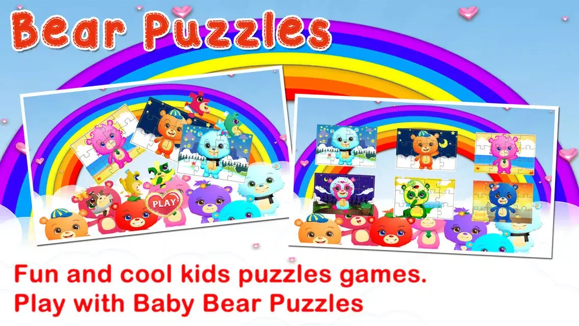 Baby Bear Jigsaw Puzzles Games for Preschool Kids Screenshots