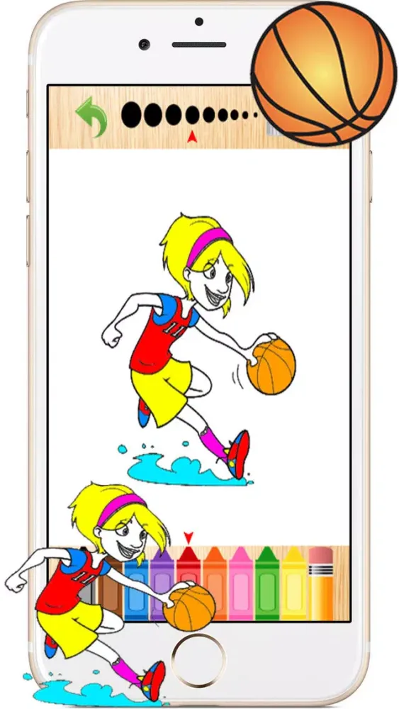 Captures d'écran de Basketball Kids Coloring Books Games for Toddlers