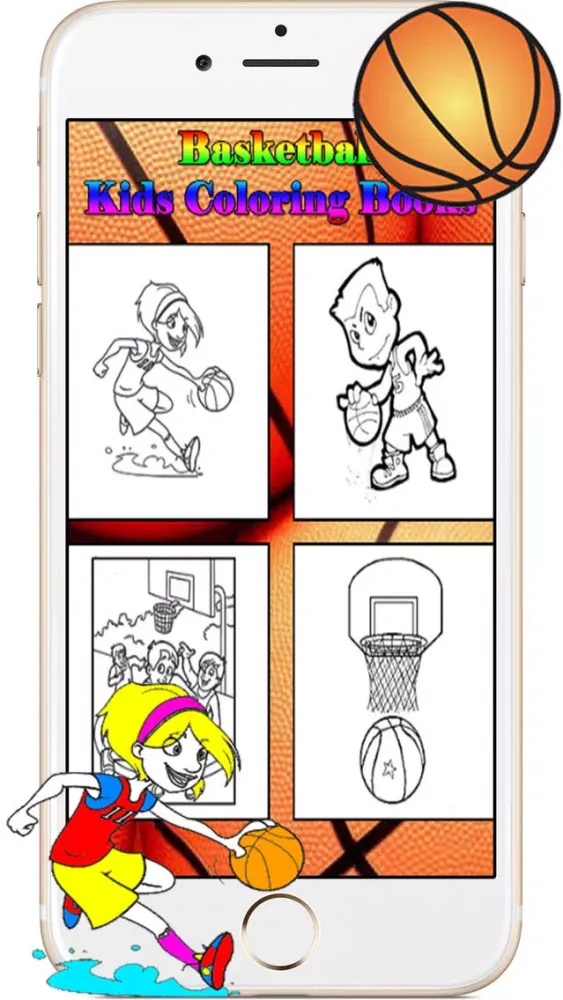 Captures d'écran de Basketball Kids Coloring Books Games for Toddlers