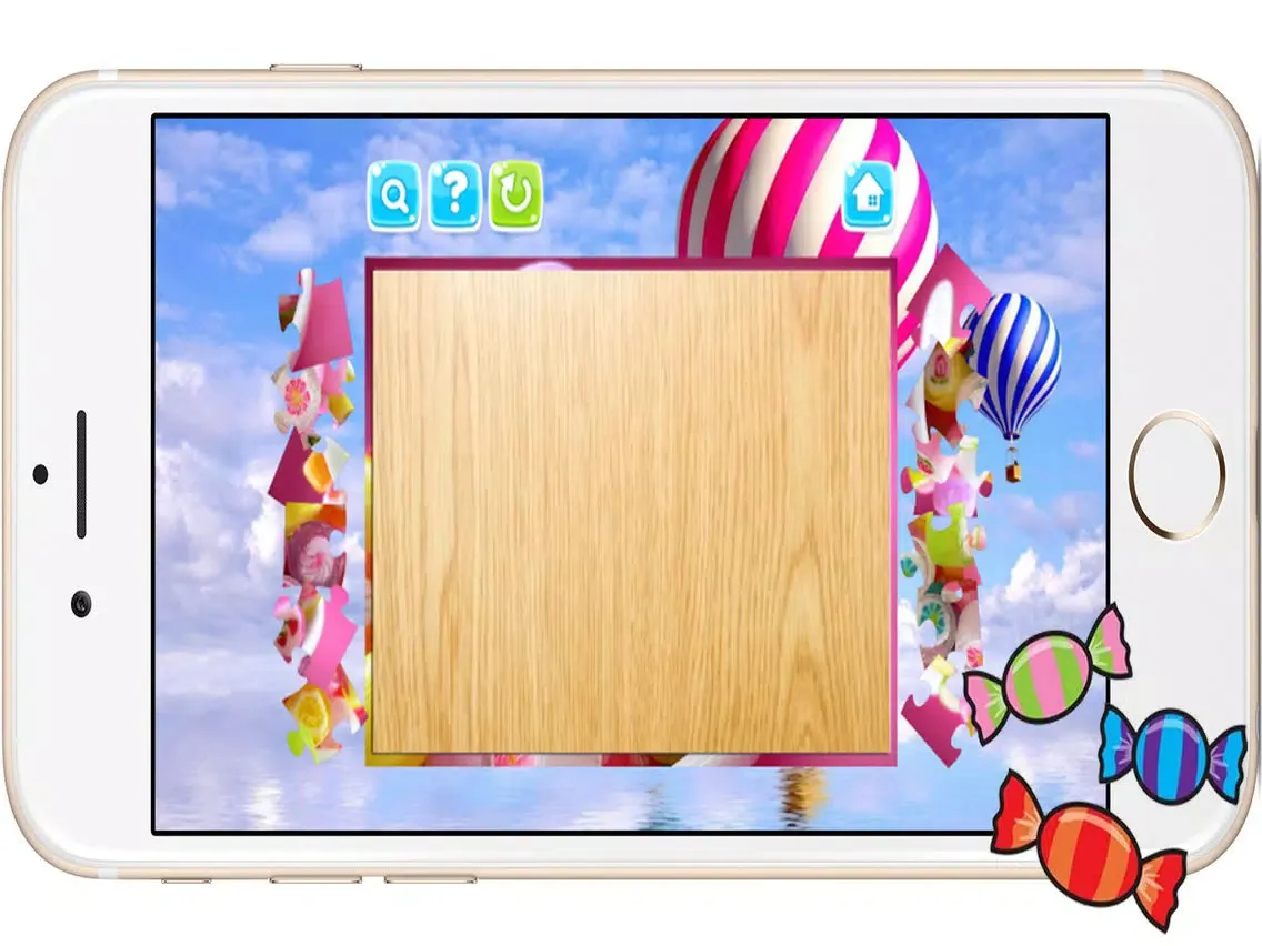 Candy Cupcake Jigsaw Puzzles for Kids and Toddlers iPad 应用截图
