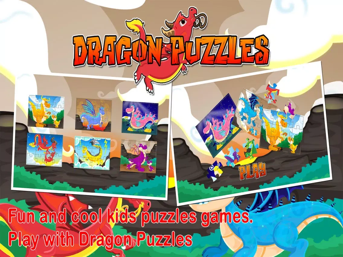 Dragon Jigsaw Puzzles Games for Baby and Toddlers iPad  स्क्रीनशॉट