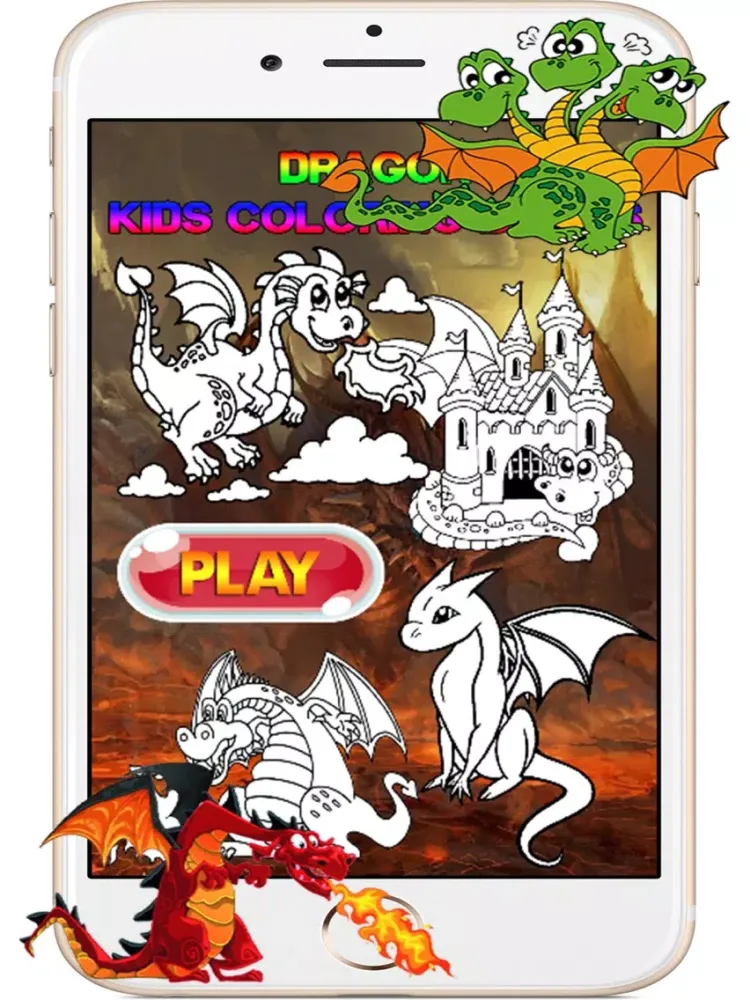 Dragon Kids Coloring Books for Babies and Toddlers iPad  स्क्रीनशॉट
