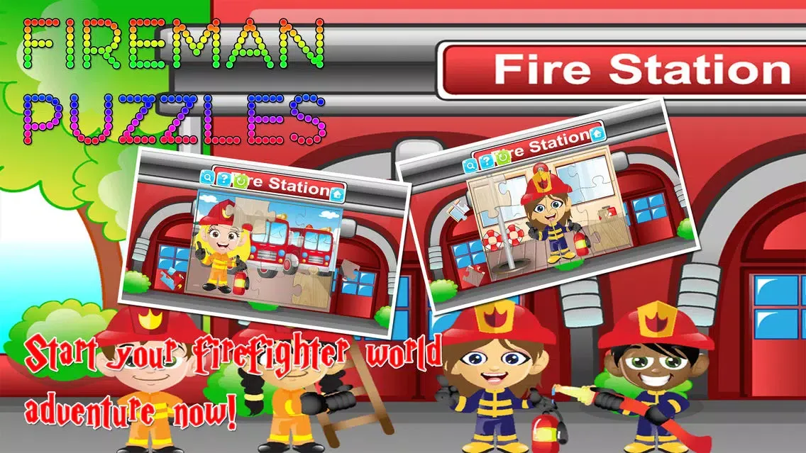 Fire Truck Fireman Jigsaw Puzzles Fun for Toddlers স্ক্রিনশট