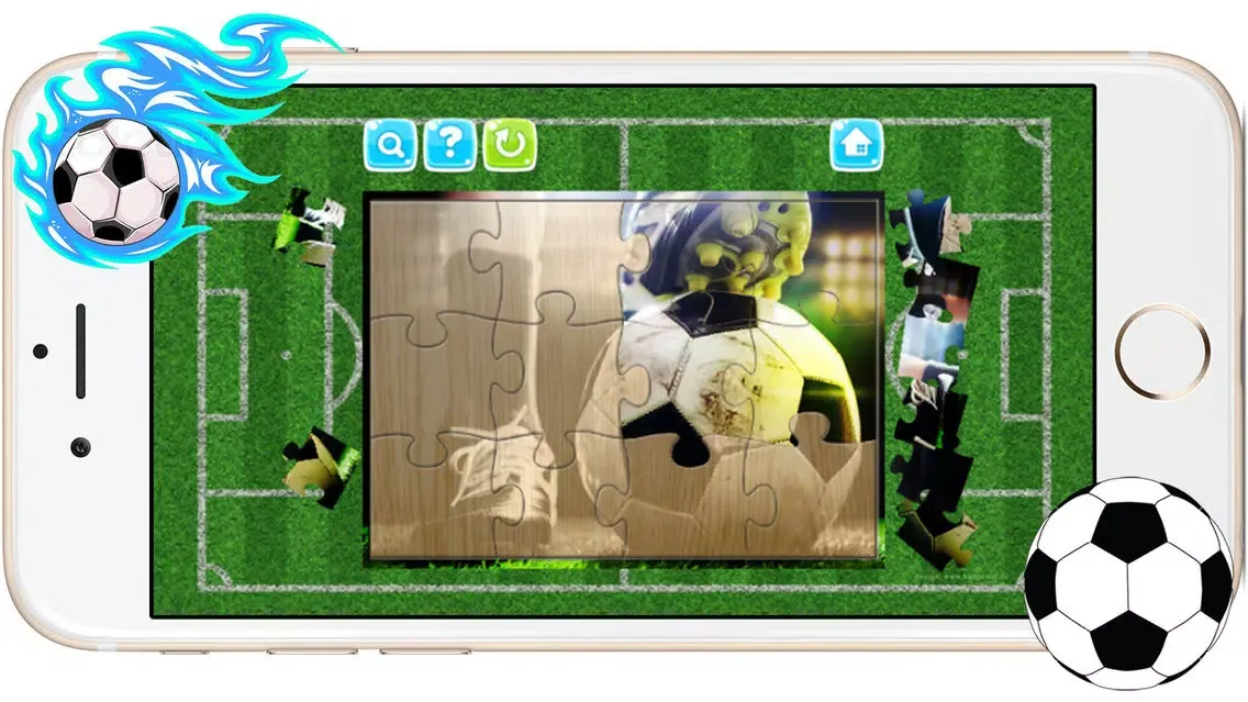 Capturas de tela do Football Soccer Sport Jigsaw Puzzle Games for Kids