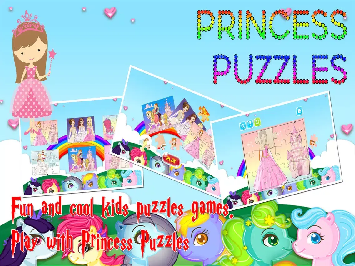 Princess Cartoon Jigsaw Puzzles Games for Toddlers iPad  Ekran Görüntüleri