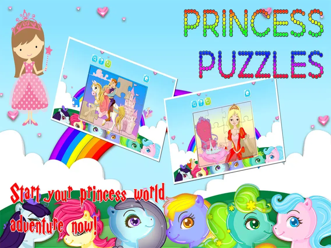 Princess Cartoon Jigsaw Puzzles Games for Toddlers iPad  Ekran Görüntüleri