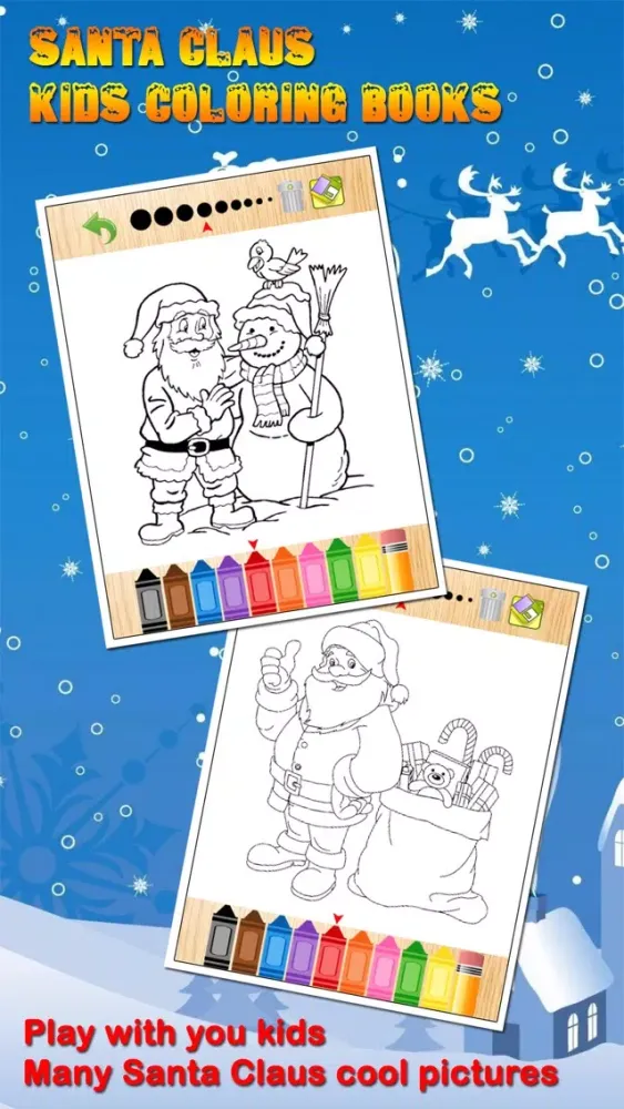 Capturas de pantalla de Santa Claus Christmas Kids Coloring Books for Baby