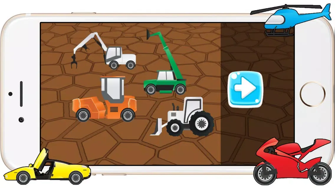 Vehicles Matching Puzzles Games for Kids and Baby应用截图