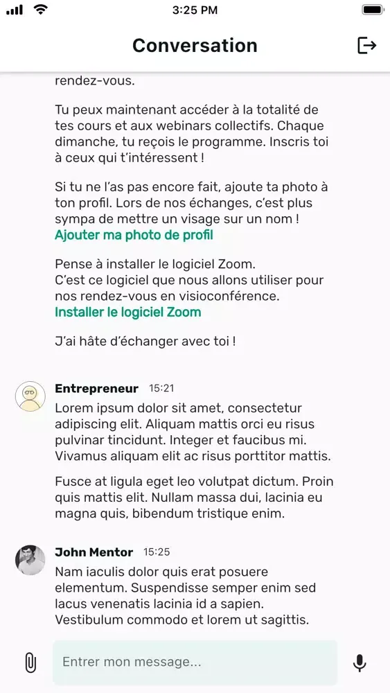 Zrzuty ekranu LiveMentor Reprise