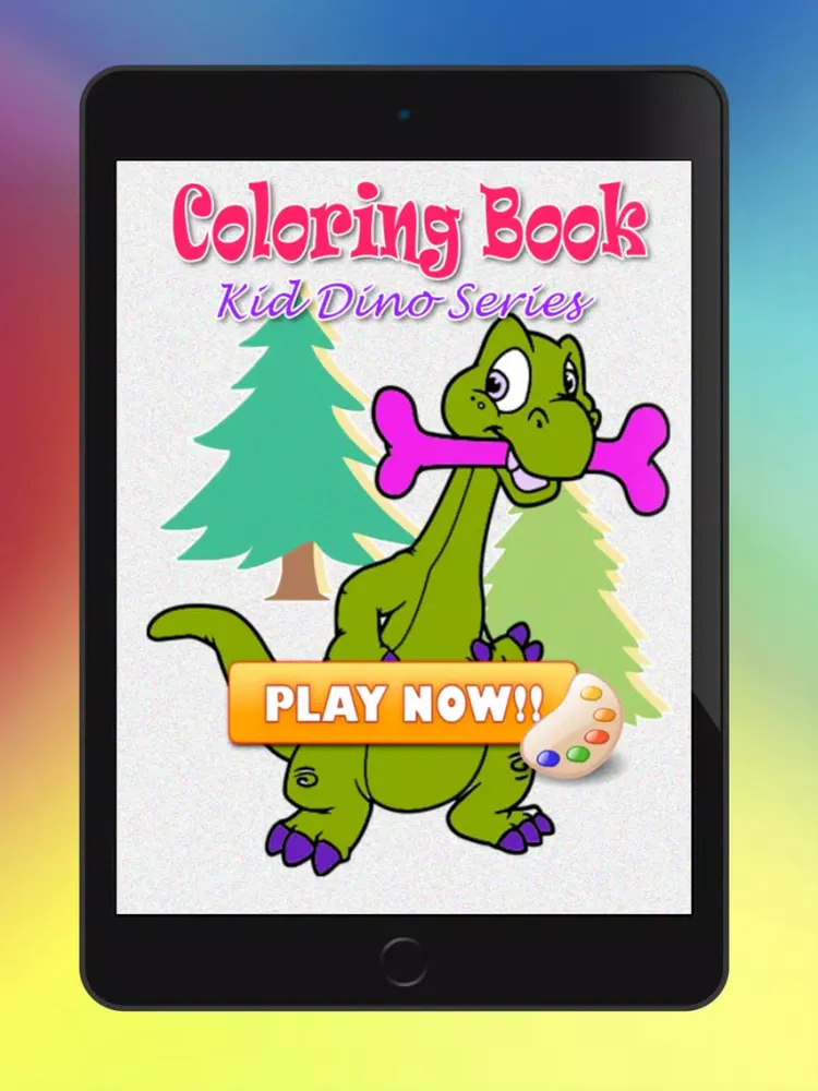 Kids Dinosaur Coloring Book - Drawing Painting Dino Games iPad  Screenshots