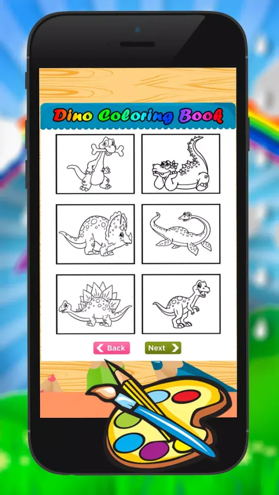 Kids Dinosaur Coloring Book - Drawing Painting Dino Games Screenshots