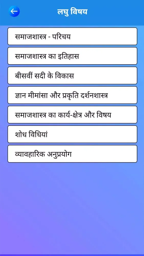 Capturas de pantalla de समाजशास्त्र