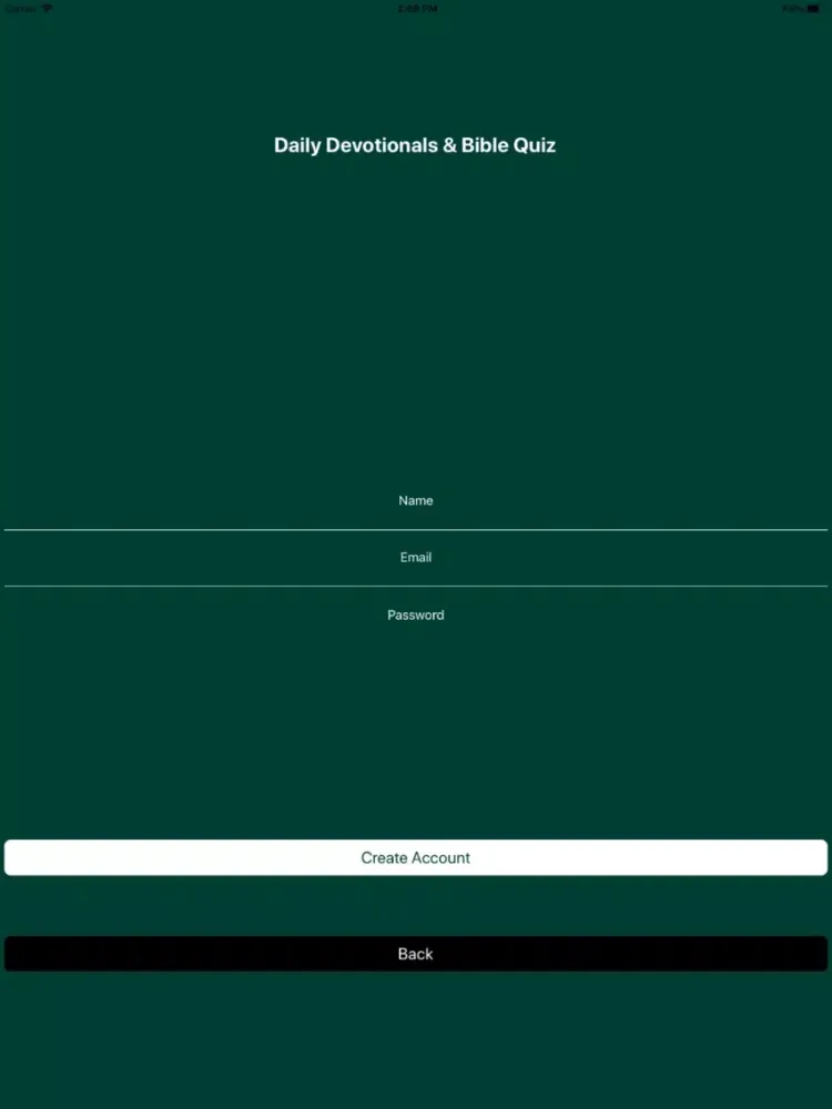 Capturas de pantalla de Daily Devotional & Bible Quiz iPad 