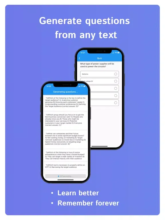 Learnium app iPad  Screenshots