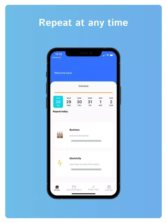 Learnium app iPad  Screenshots