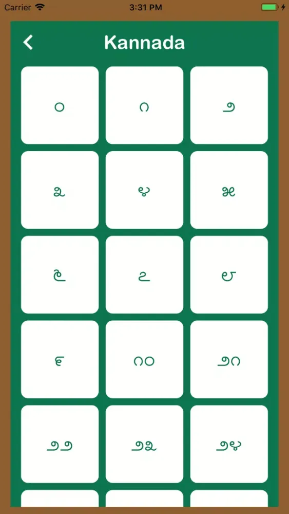 Kannada Alphabets and Numbers سکرین شاٹس