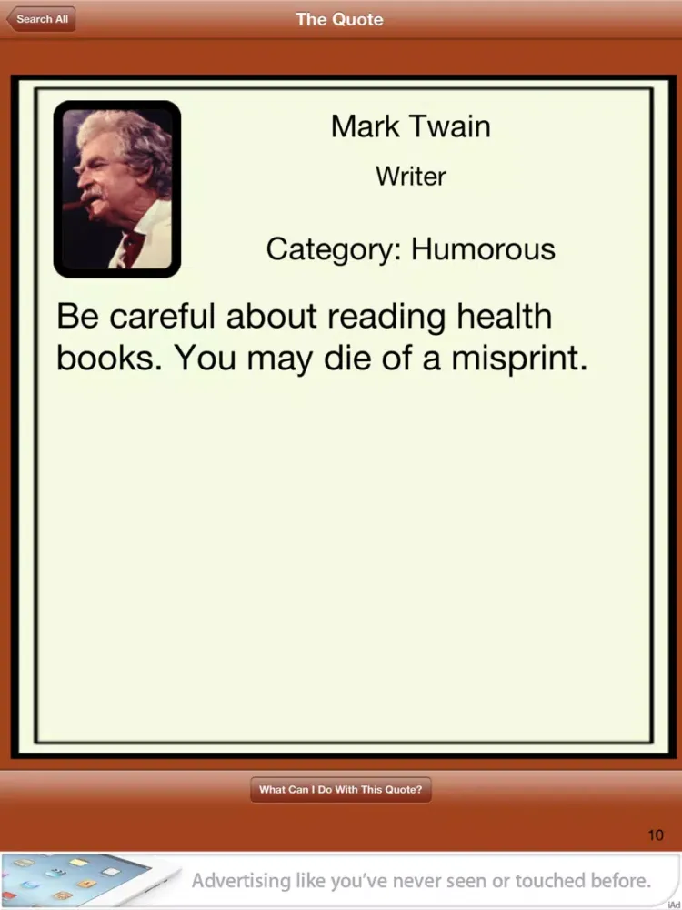 Ảnh chụp màn hình của Who Said This In History iPad 