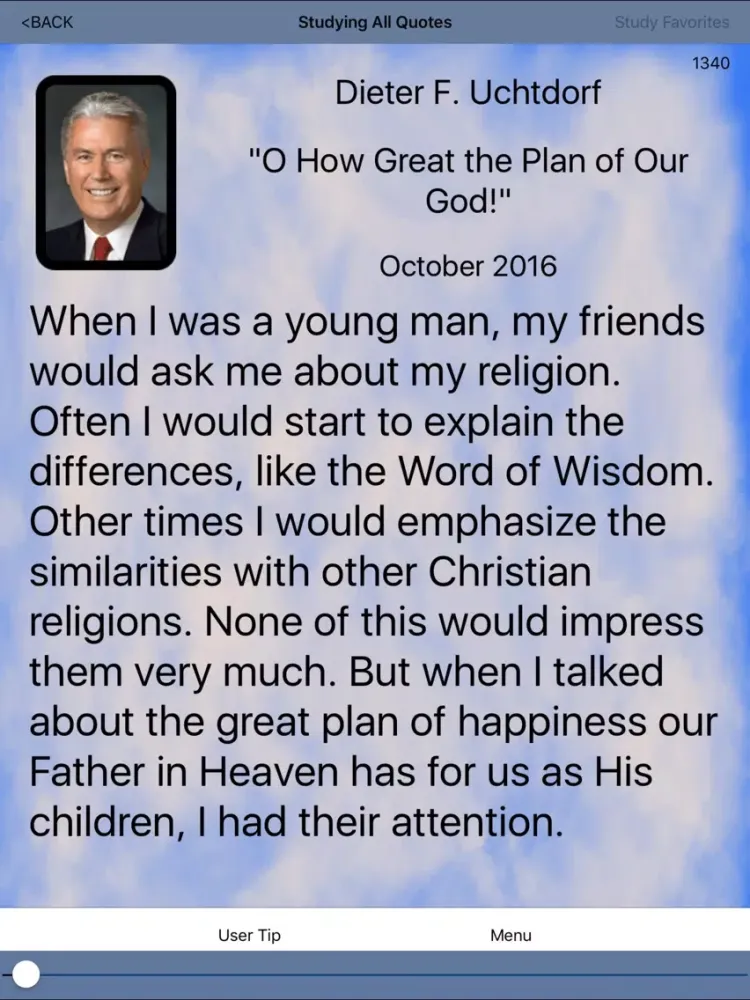 Ảnh chụp màn hình của Who Said This in Conference (LDS GEN CONF) iPad 
