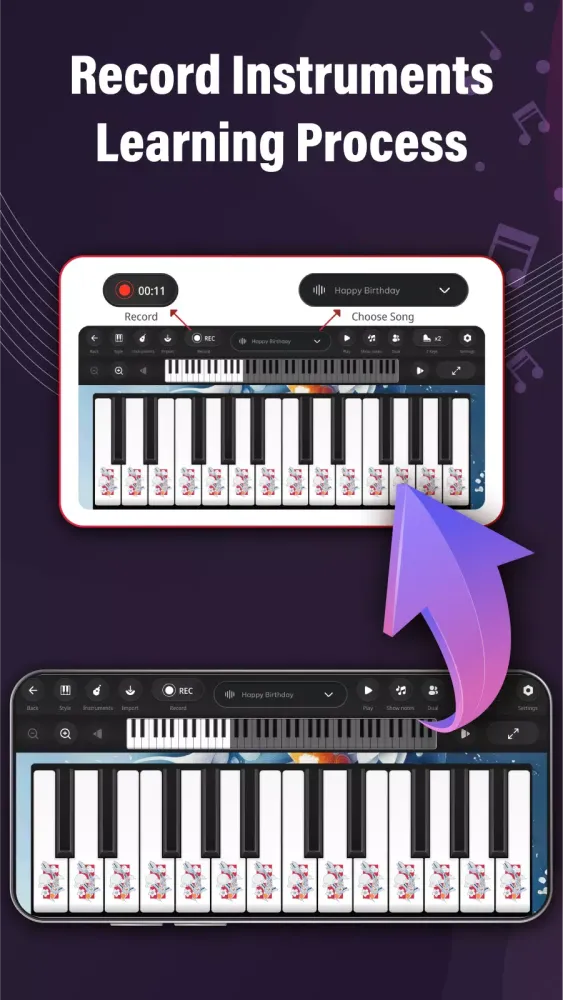 ภาพหน้าจอของ Piano Keyboard: Piano Practice