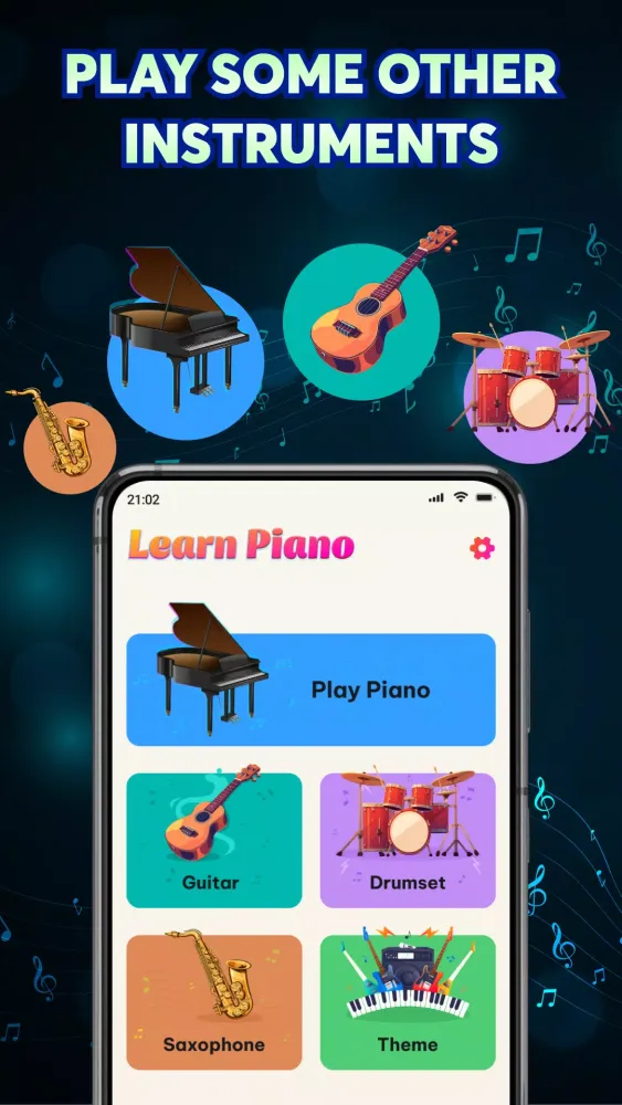 Captures d'écran de Musical Instrument-Learn Piano