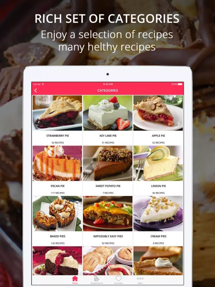 Capturas de tela do Pie Recipes Pro - Cook And Learn Guide iPad 