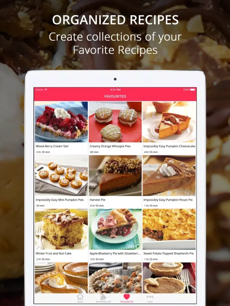 Capturas de tela do Pie Recipes Pro - Cook And Learn Guide iPad 