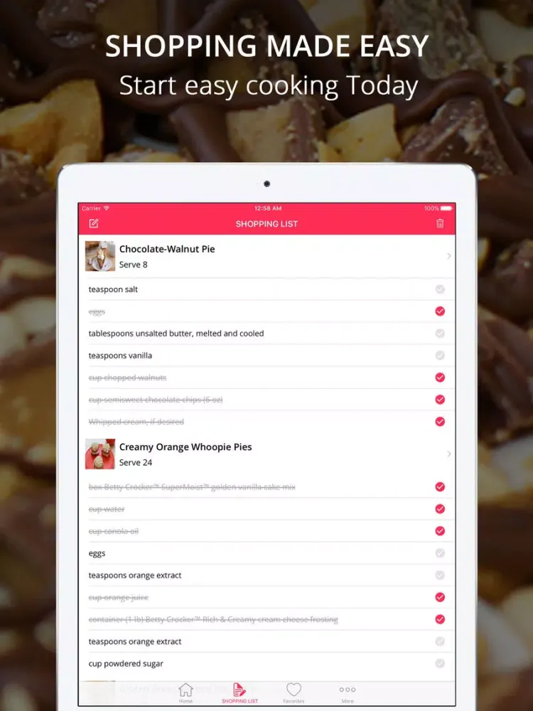 Capturas de tela do Pie Recipes Pro - Cook And Learn Guide iPad 