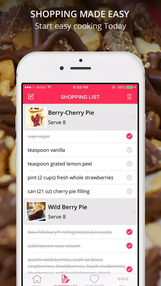 Capturas de tela do Pie Recipes Pro - Cook And Learn Guide