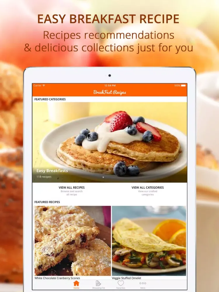 Zrzuty ekranu Easy BreakFast Recipe pro - Cook And Learn Guide iPad 