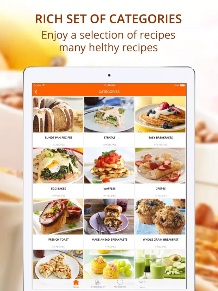 Zrzuty ekranu Easy BreakFast Recipe pro - Cook And Learn Guide iPad 