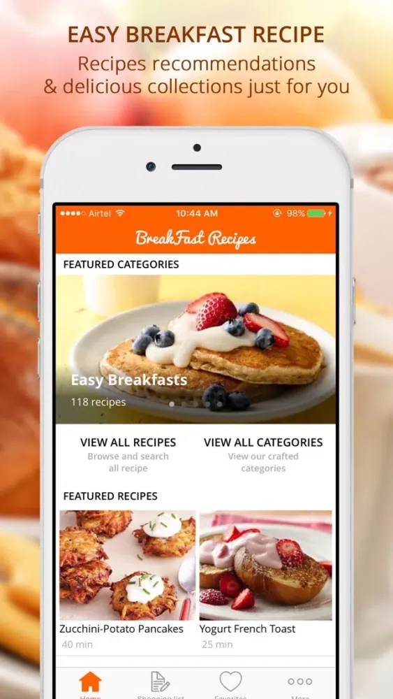 Zrzuty ekranu Easy BreakFast Recipe pro - Cook And Learn Guide