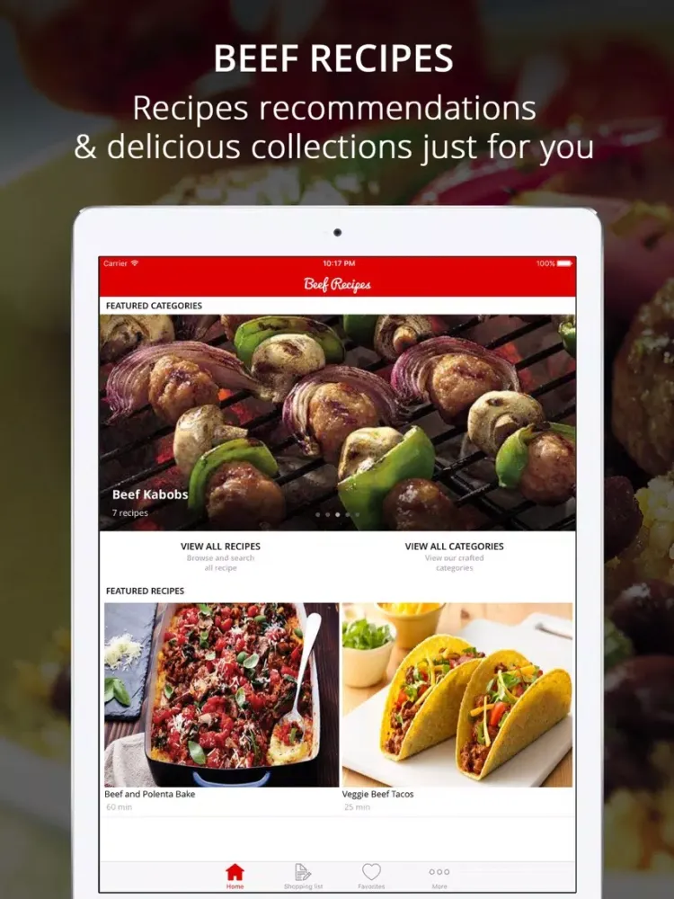 Captures d'écran de Beef Recipe Pro - Cook And Learn Guide iPad 