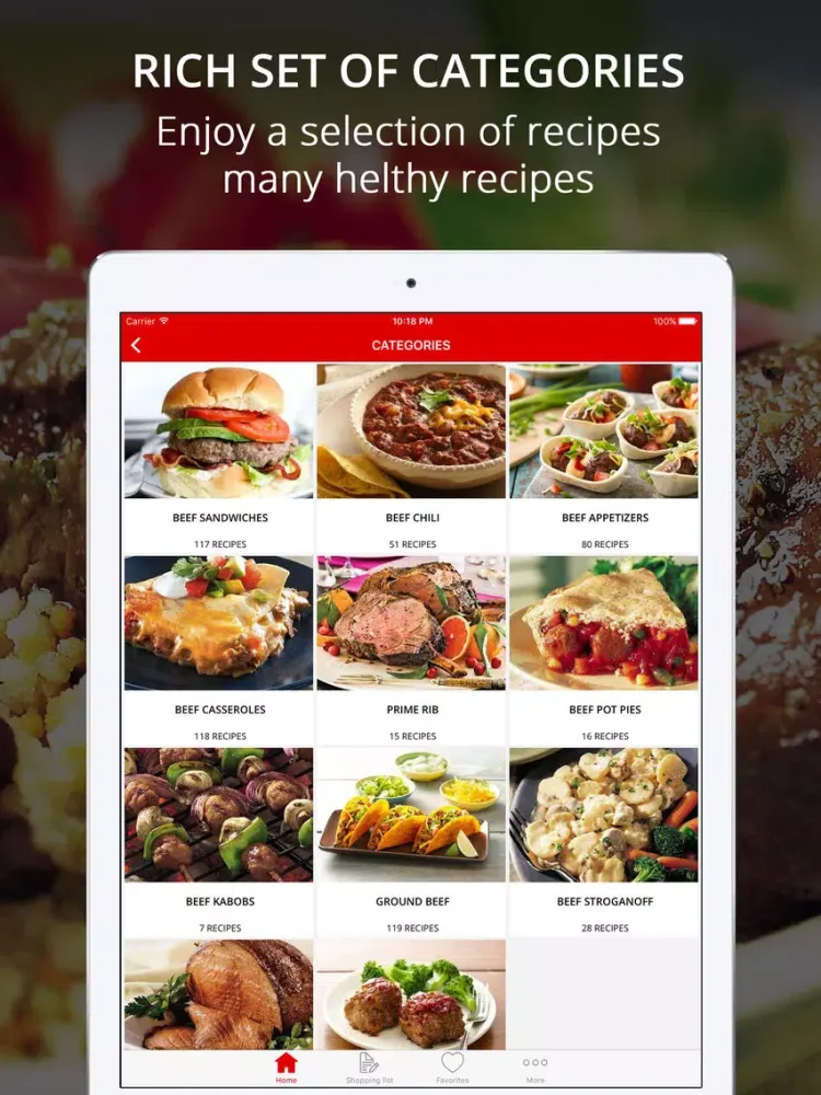 Captures d'écran de Beef Recipe Pro - Cook And Learn Guide iPad 