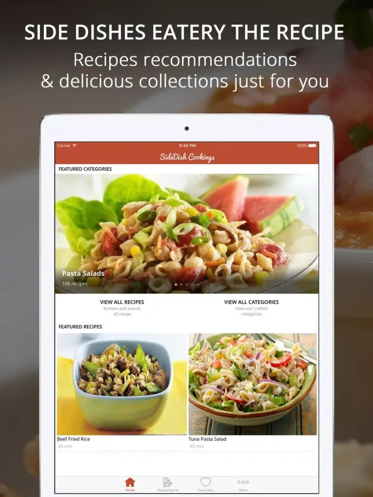 Скриншоты Side Dishes Recipes Pro - Cook And Learn Guide iPad 