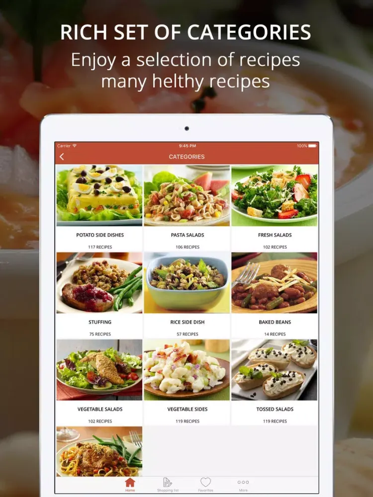 Скриншоты Side Dishes Recipes Pro - Cook And Learn Guide iPad 