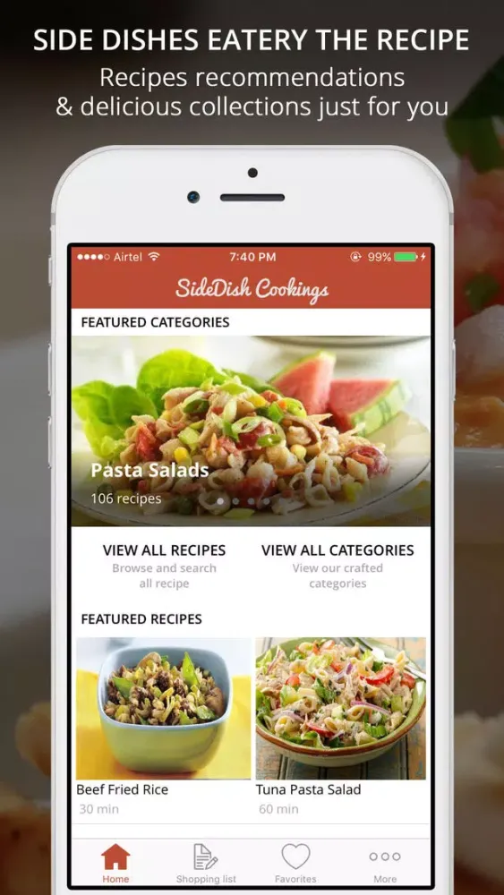 Скриншоты Side Dishes Recipes Pro - Cook And Learn Guide