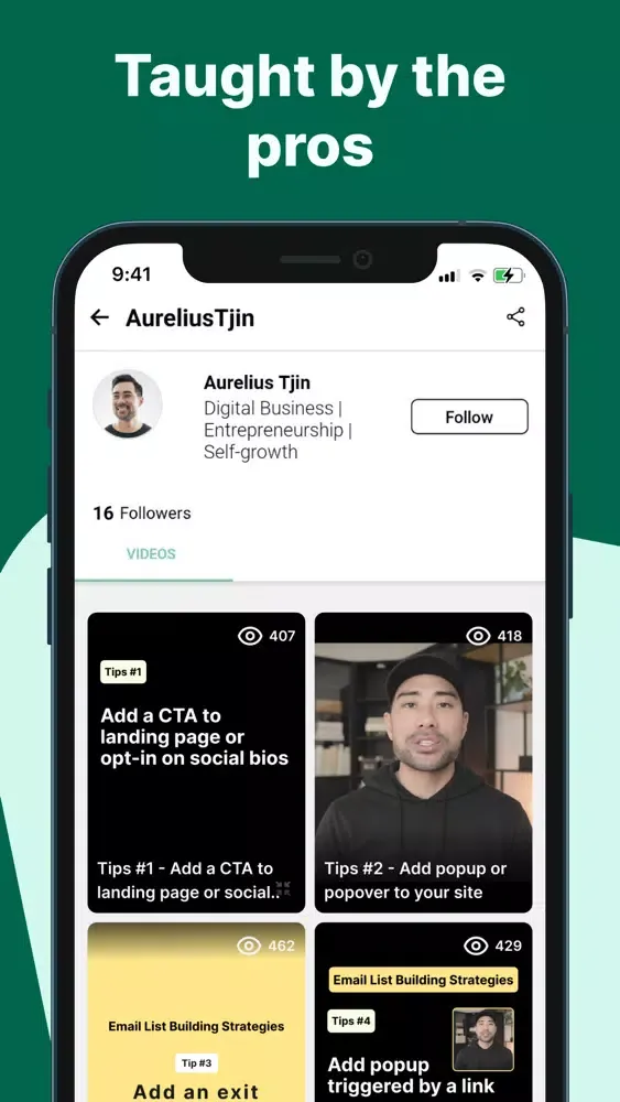 Learnreel: Short Video Courses Ekran Görüntüleri