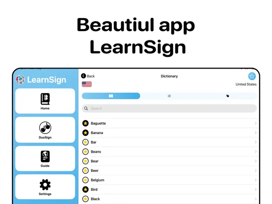 LearnSign iPad  स्क्रीनशॉट