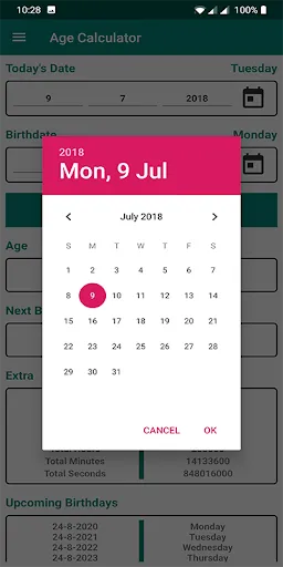 ภาพหน้าจอของ Age Calculator by Date of Birt