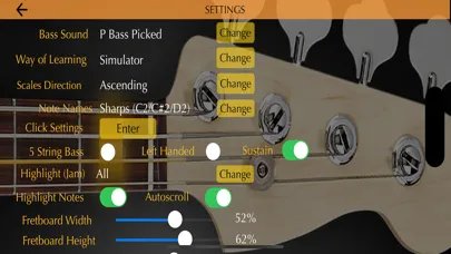 Bass Guitar Tutor Pro 스크린샷
