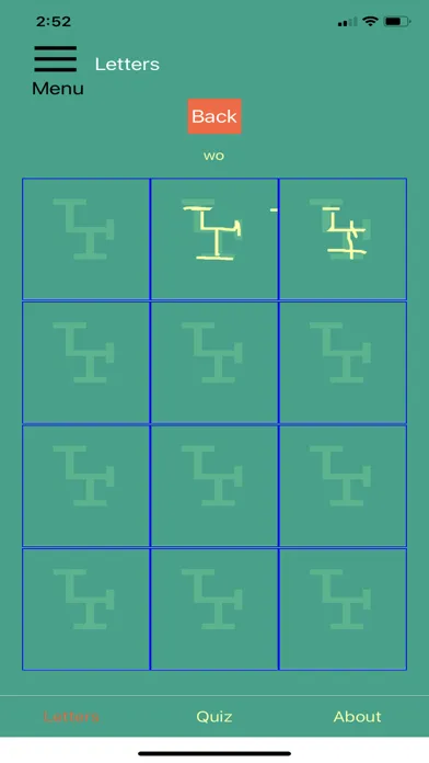 Tangkapan layar Learn Vai Alphabet
