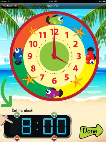 Time Teacher - Learn How To Tell Time iPad  سکرین شاٹس