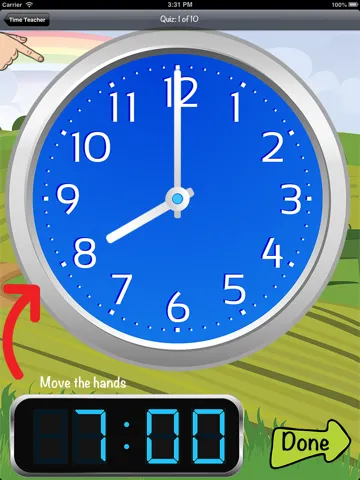 Time Teacher - Learn How To Tell Time iPad  سکرین شاٹس