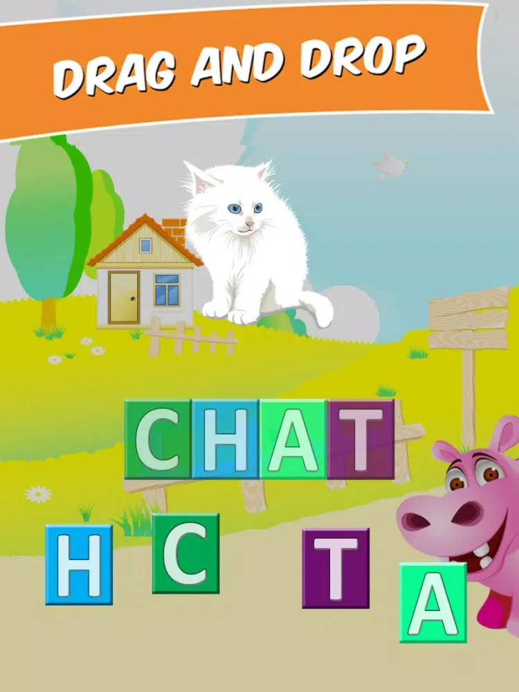 Скриншоты First French words with phonics: educational game for children iPad 