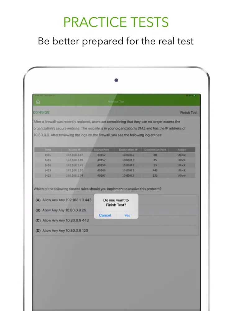 CompTIA Network+ N10-007 Prep iPad  سکرین شاٹس