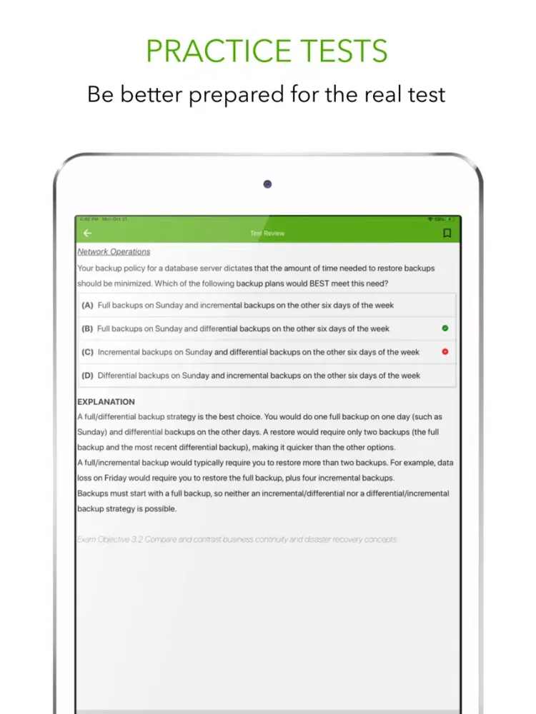 CompTIA Network+ N10-007 Prep iPad  سکرین شاٹس