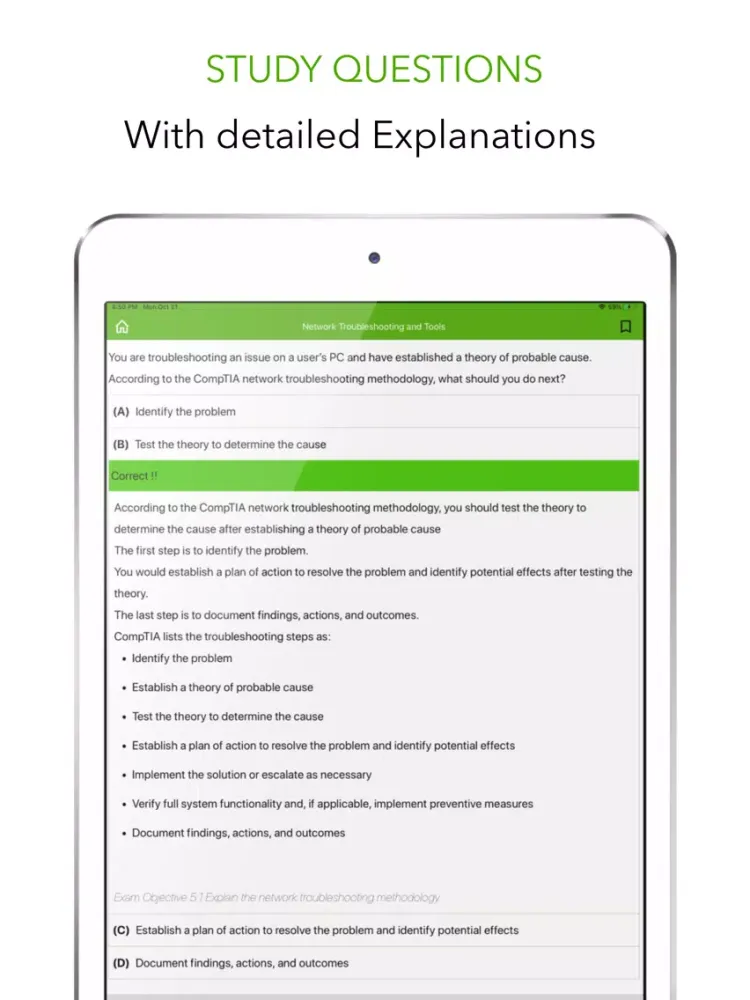 CompTIA Network+ N10-007 Prep iPad  سکرین شاٹس